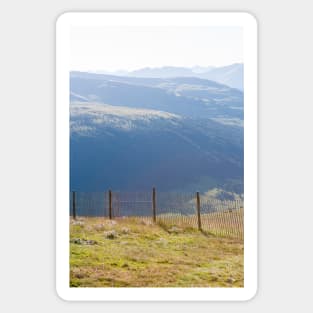 Fence on the Mountain Sticker